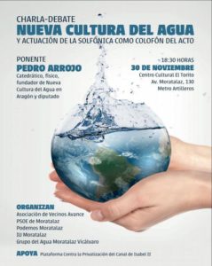 cartelcharlaagua30.11.17